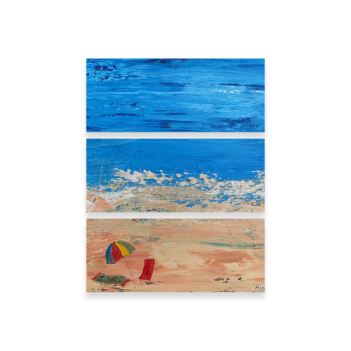Stunning Beach Day 2 Wall Art by Peggy Hinaekian