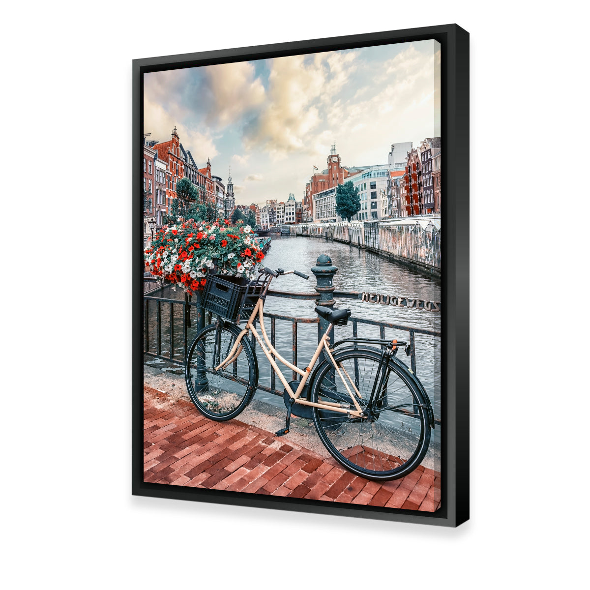 Stunning Amsterdam Canal Wall Art by Manjik Pictures