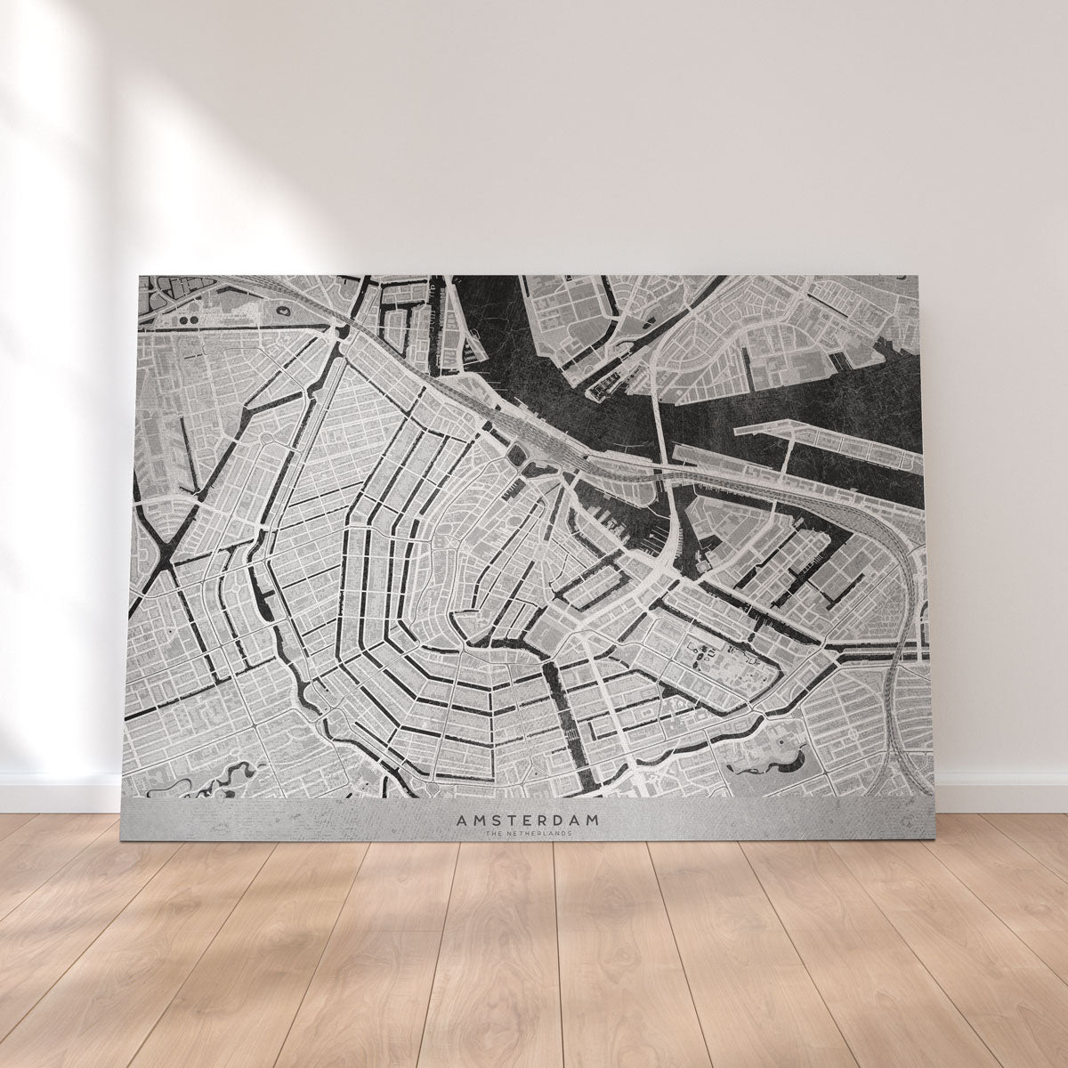 Stunning Amsterdam Map 2 Wall Art - Ideal for Home Decor