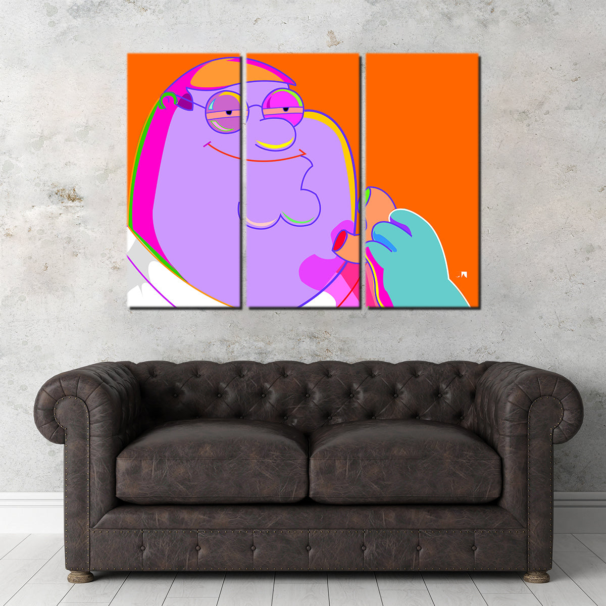 Peter High Wall Art - Premium Kiln - Dried Pine Wood Framed Canvas