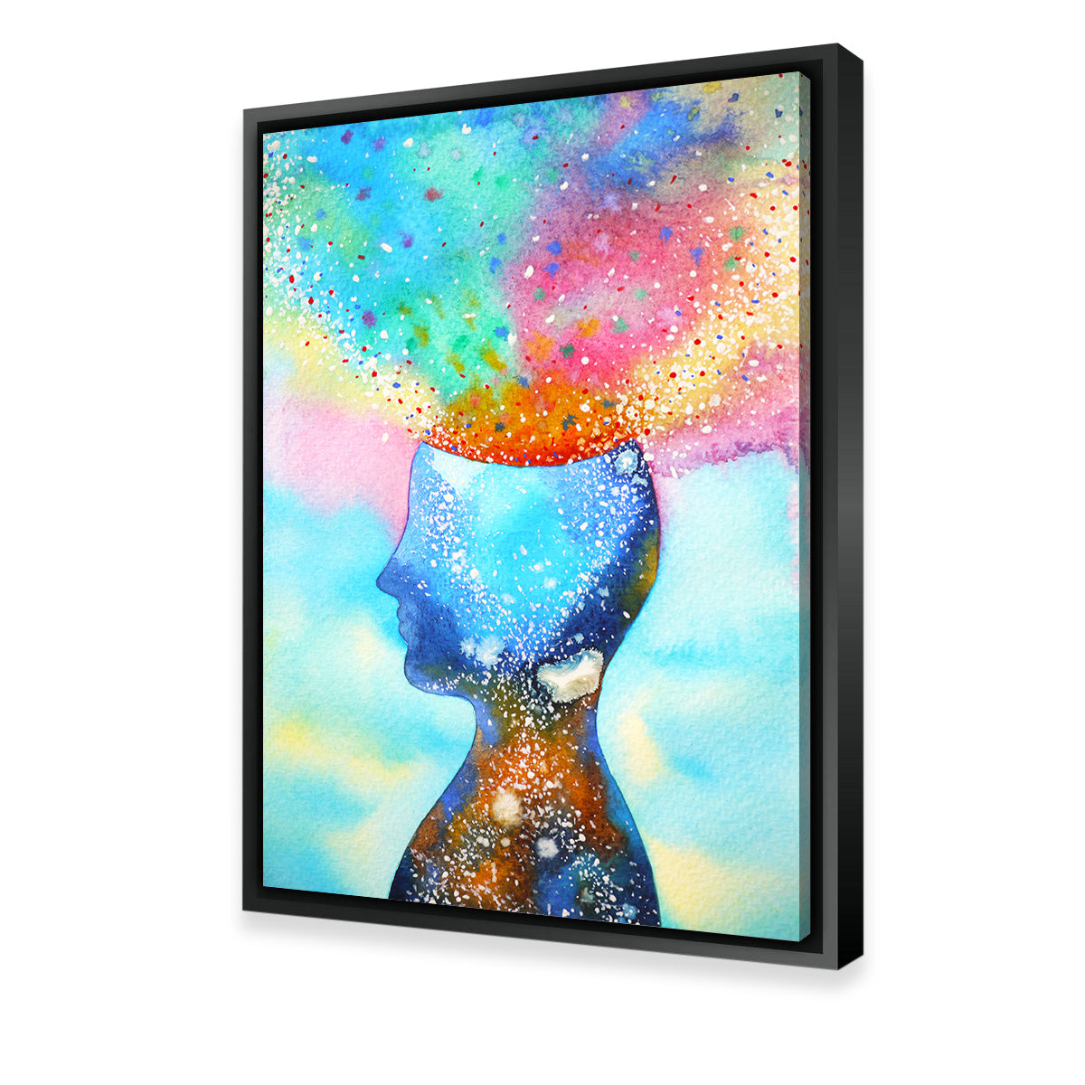 Chakra Power Wall Art - Handmade Sustainable Pine Wood Framed Museum Quality Canvas