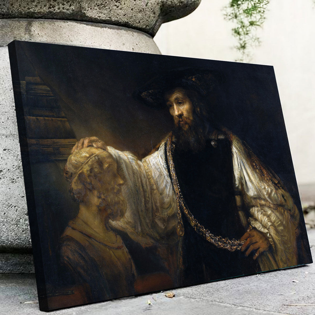 Exquisite Aristotle with a Bust of Homer Wall Art by Rembrandt