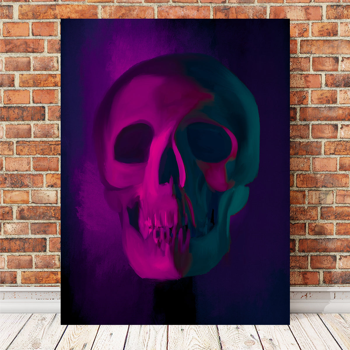 Eye - Catching Purple Shade Skull Wall Art by Andy Brackpool