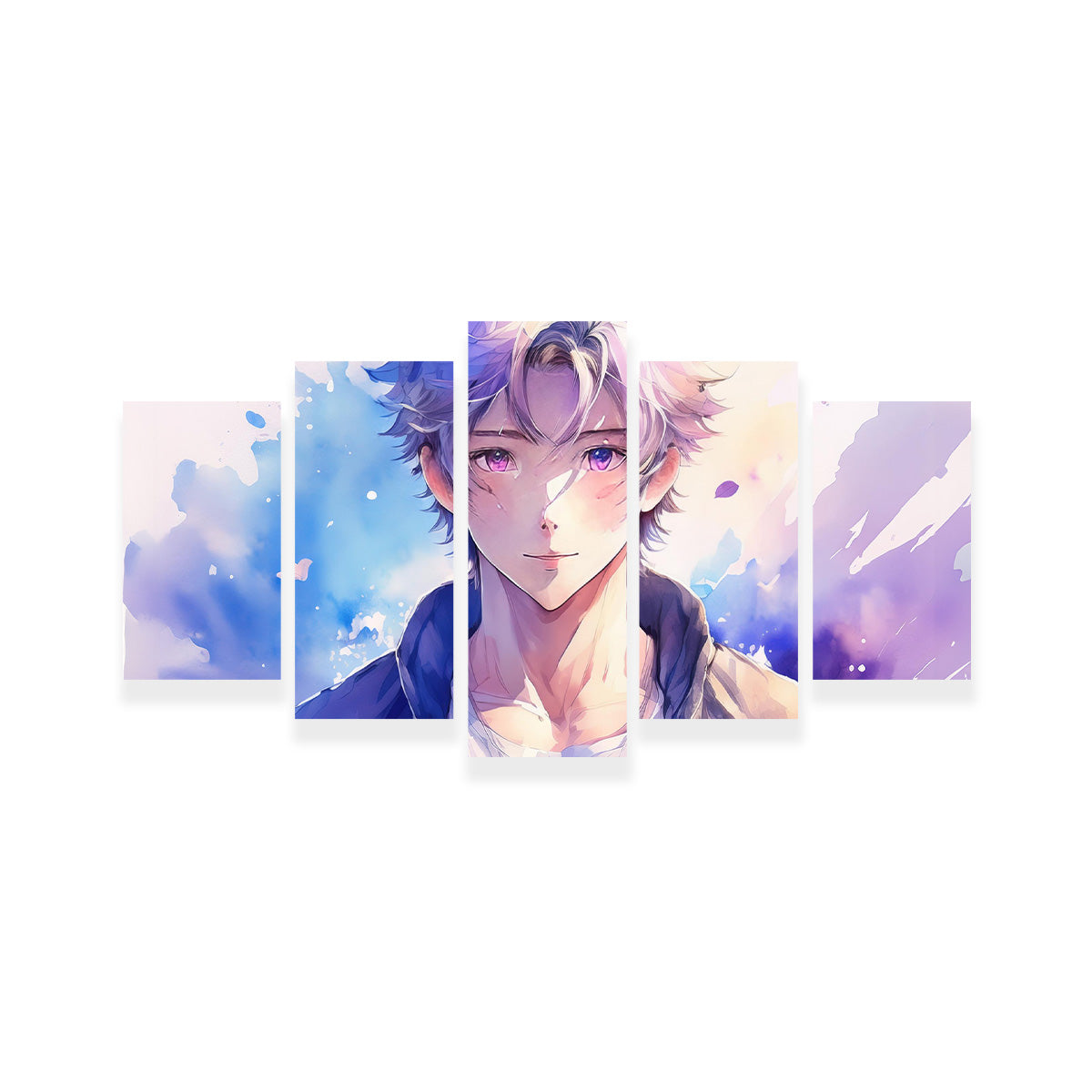 Captivating Anime Boy Abstract Artwork