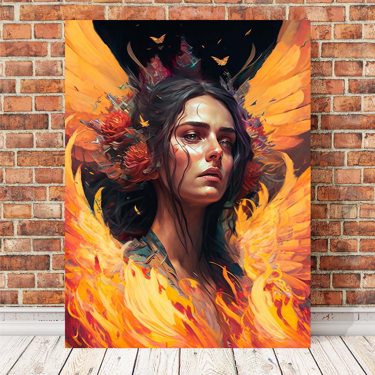 Stunning 'She's On Fire' Wall Art by Jennifer Hotai