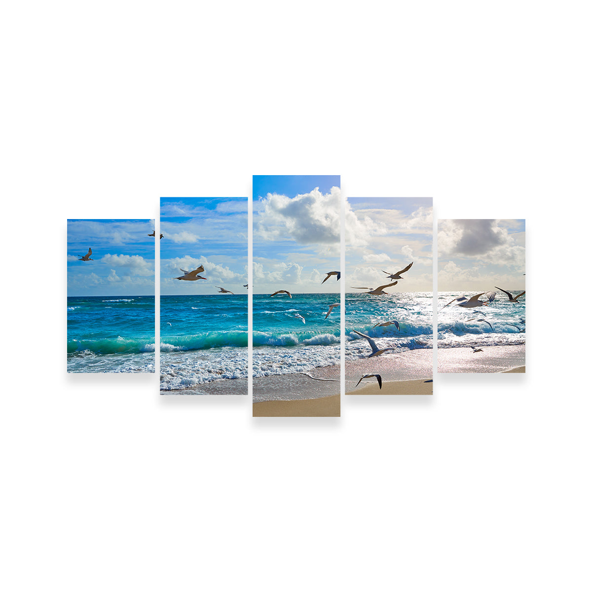 Stunning Singer Island Beach Seagulls Wall Art by Studiodtalk
