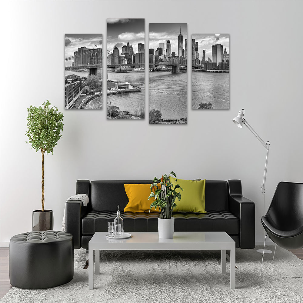 Stunning NYC View from Manhattan Bridge Wall Art by Melanie Viola