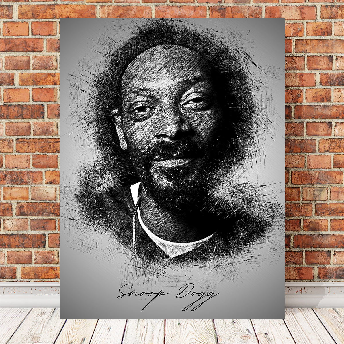 Exquisite Snoop Sketch Wall Art for Stunning Home Decor