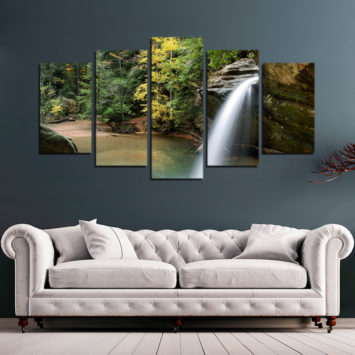 Stunning Old Man's Cave Lower Falls Wall Art for Home Decor