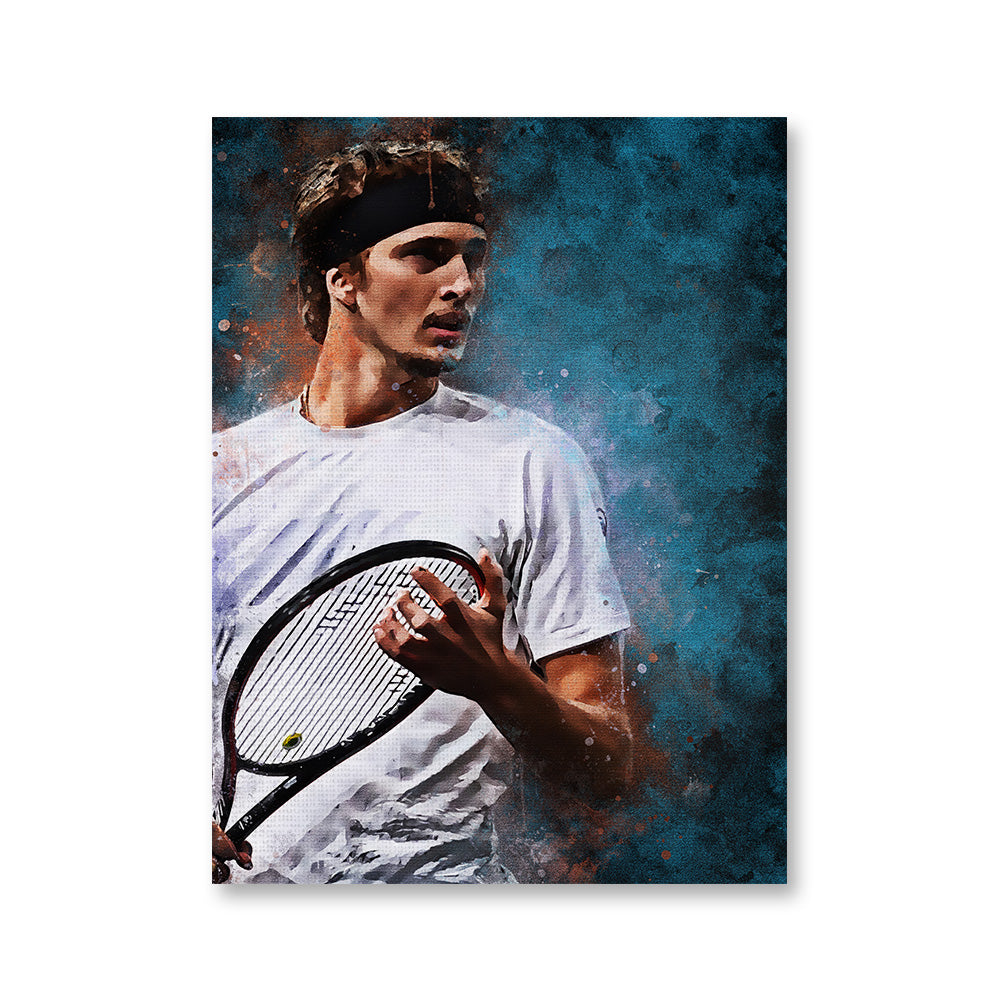 Stunning Alexander Zverev Wall Art Painting - Ideal for Art Lovers