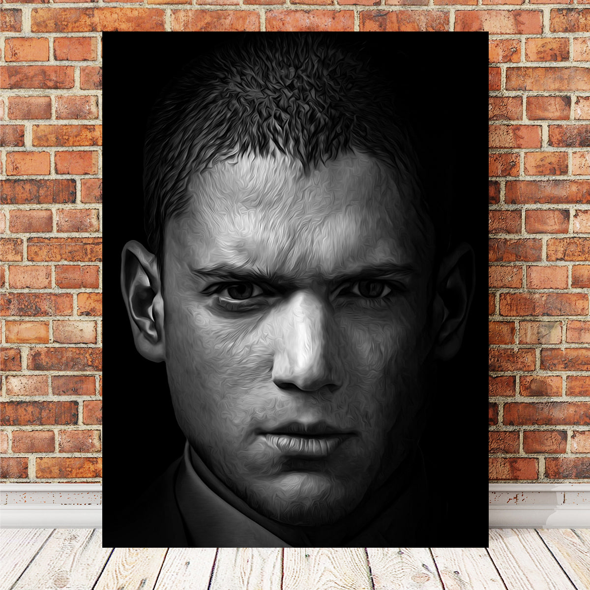 Stunning Portrait Prison Break Wall Art by George Sorin