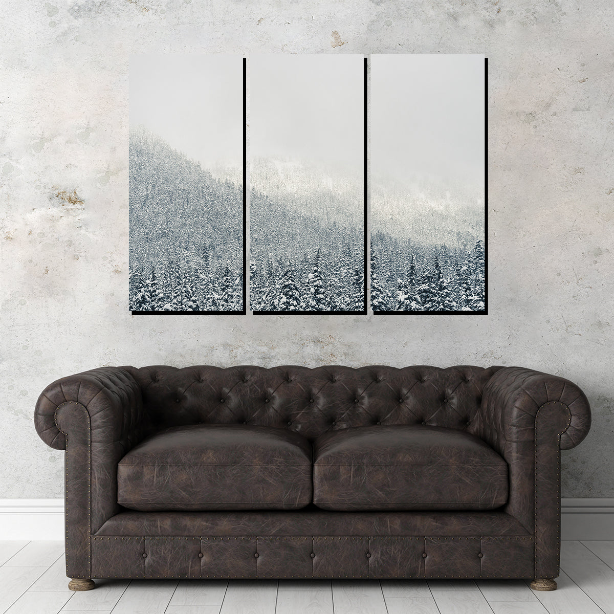 Exquisite Snowy Mountains Wall Art by Mike Cotton