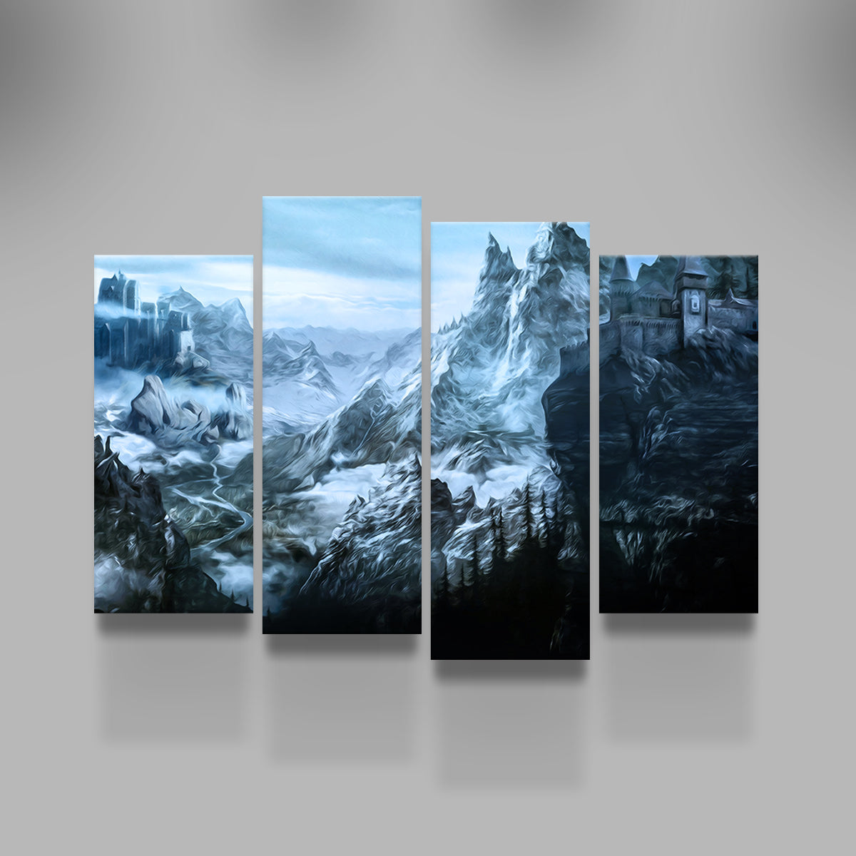 Stunning Castle Ridge Wall Art by George Sorin