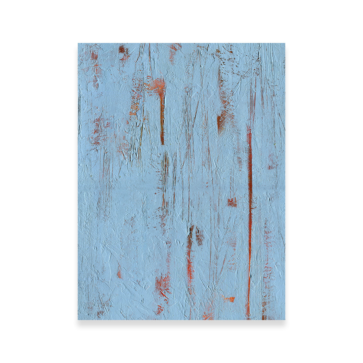 Stunning Sky Blue and Red Wall Art by Evgeny Vetrov