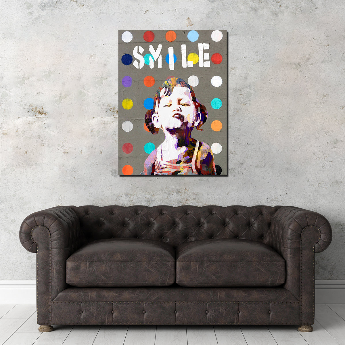 Enchanting Smile Girl Wall Art by Stephen Chambers