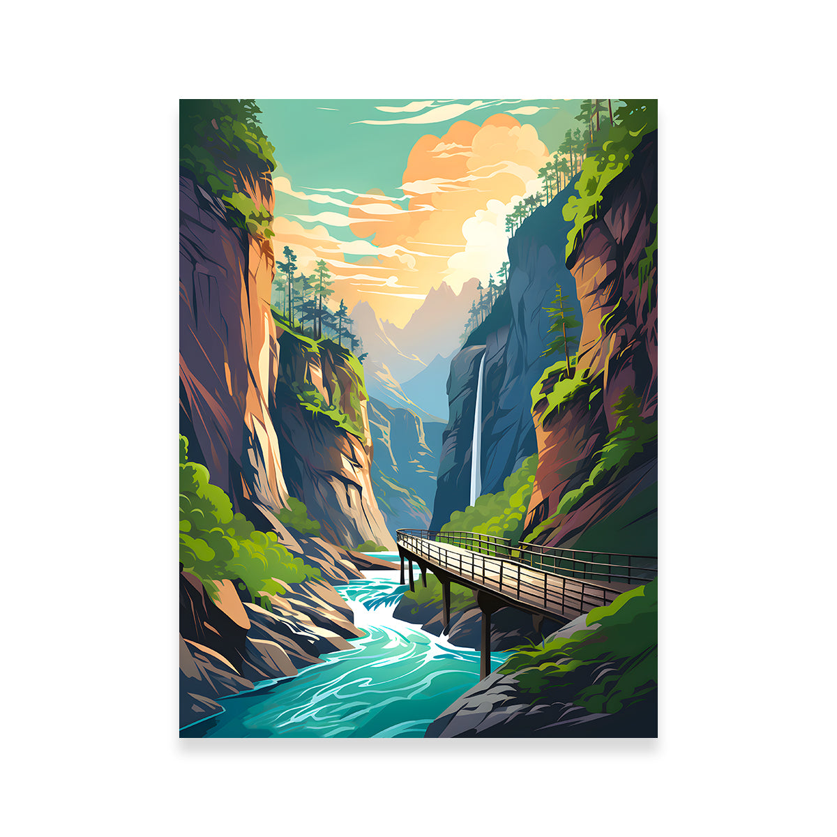 Stunning Slovenia - Vintgar Gorge Wall Art for Home Decor