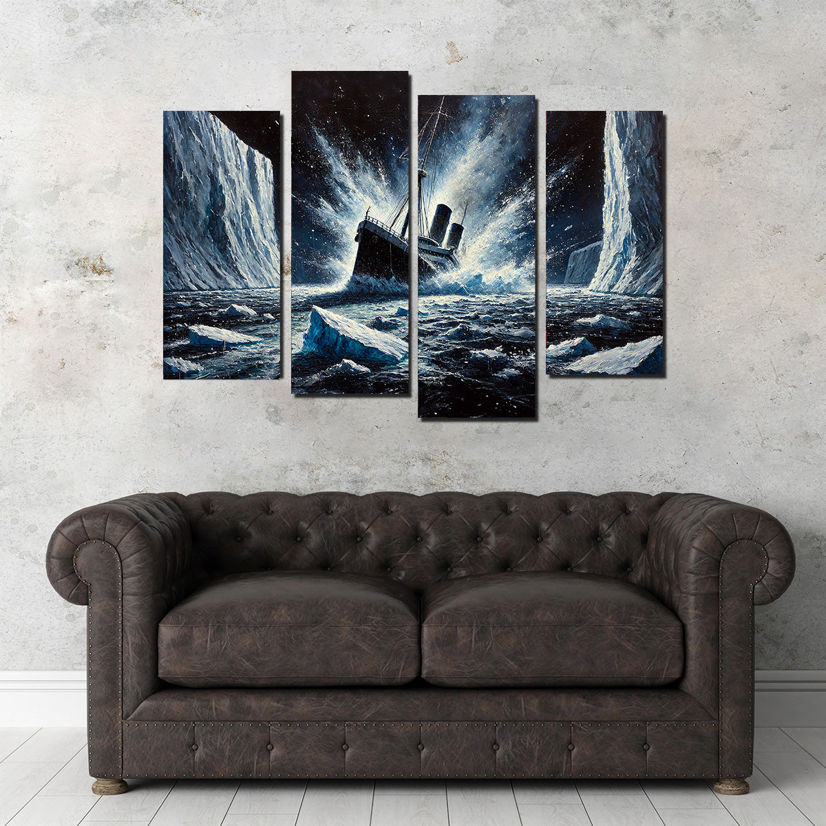 Exquisite Ship Iceberg Canvas Prints
