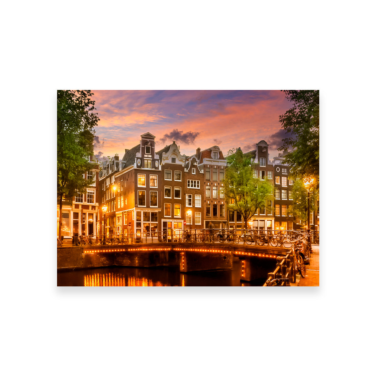 Exquisite Amsterdam Impression From Singel Wall Art by Melanie Viola