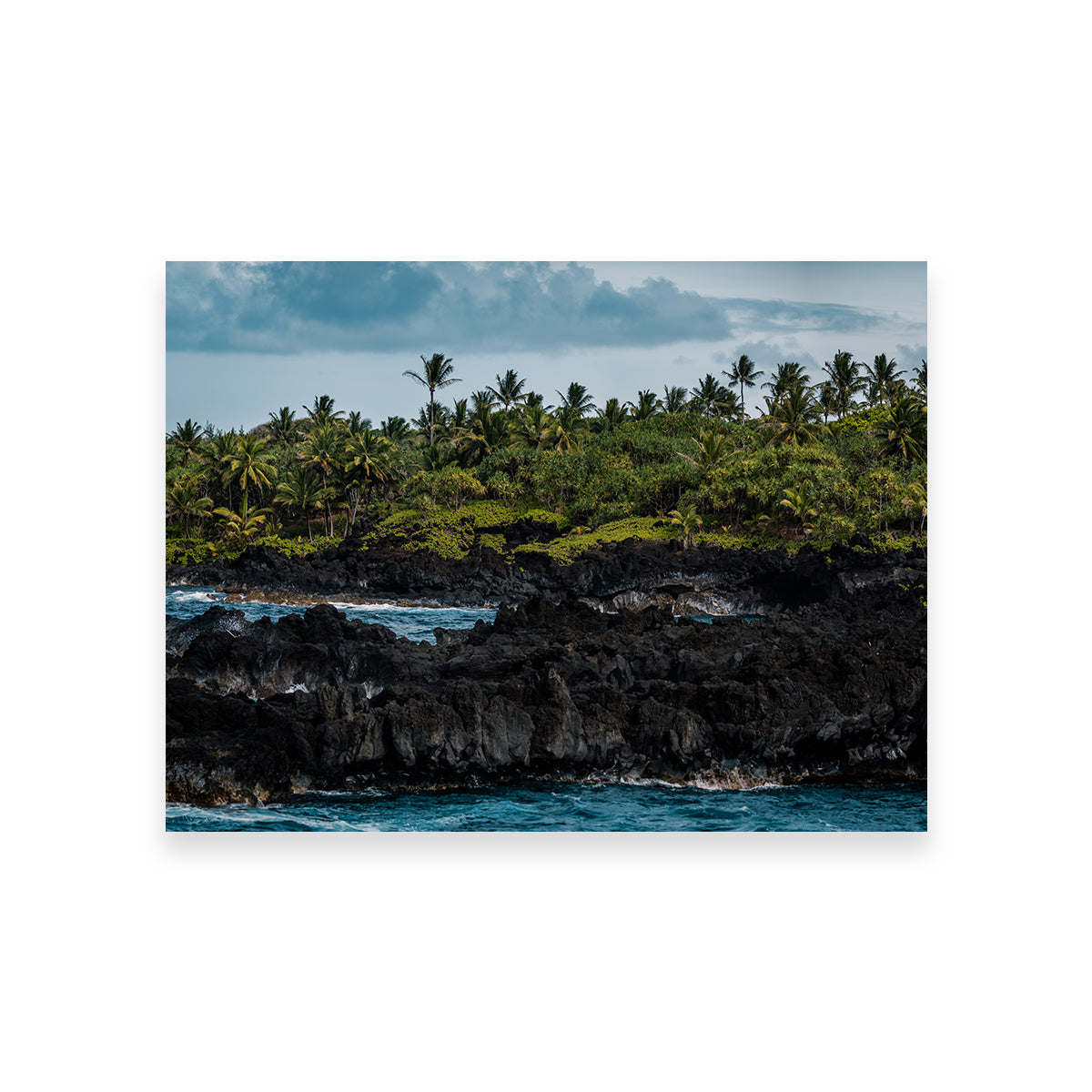 Stunning Ocean and Lava Rock Wall Art by Lucas Moore