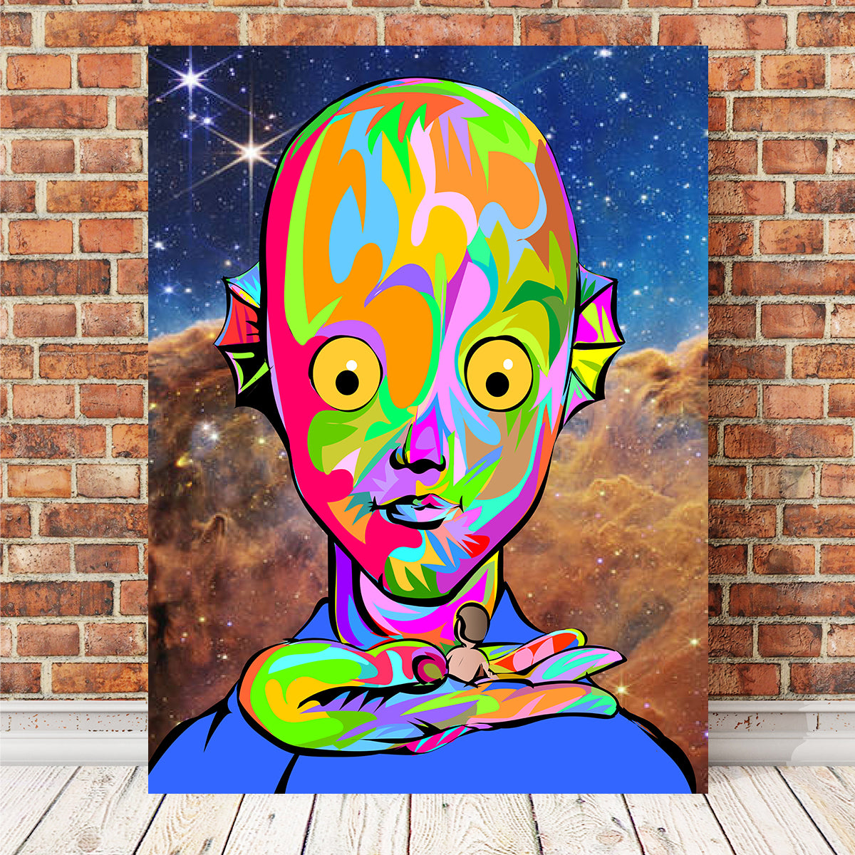 Unique Alien Face Wall Art for Stunning Home Decor