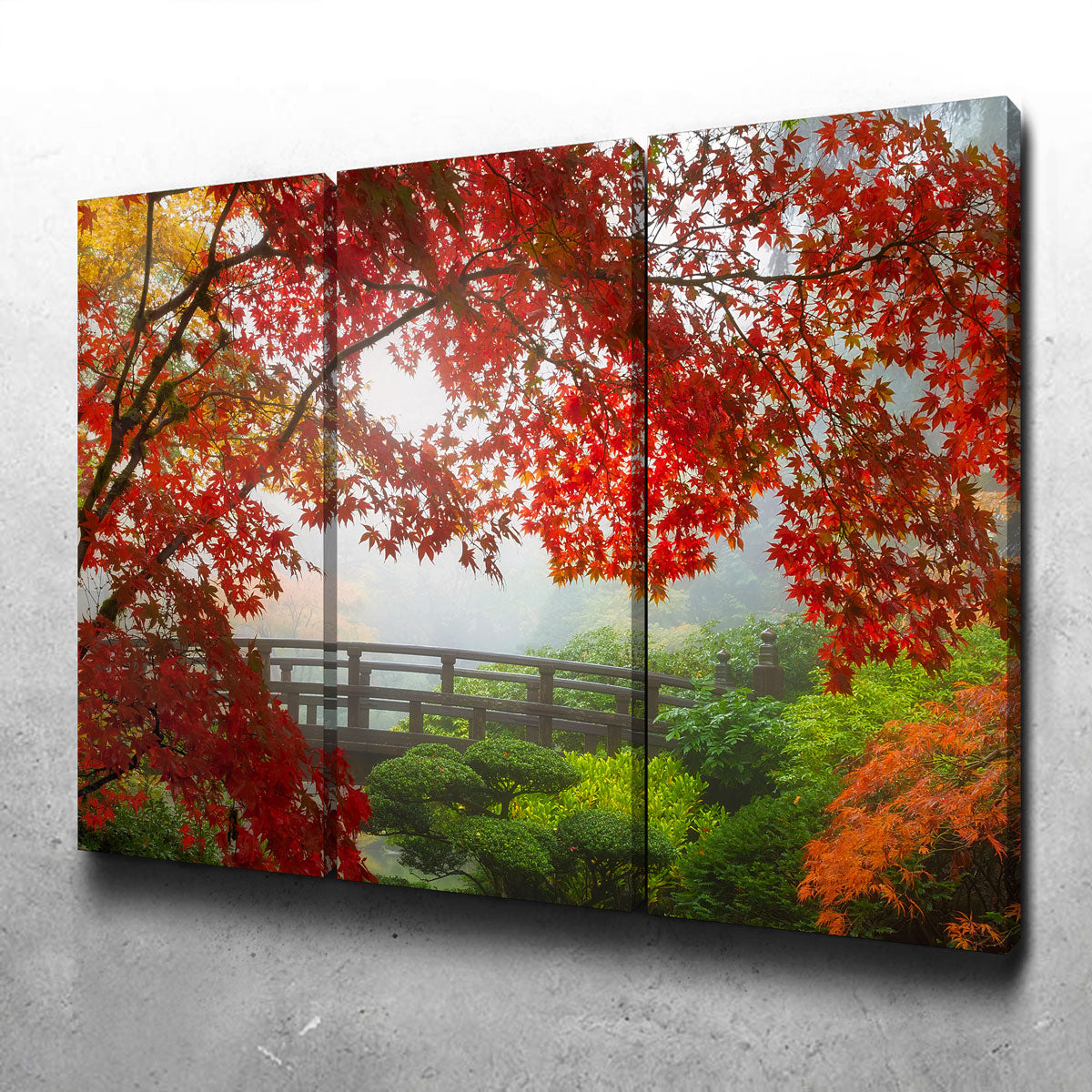 Exquisite Portland Japanese Garden Wall Art - Museum-Quality Canvas Print