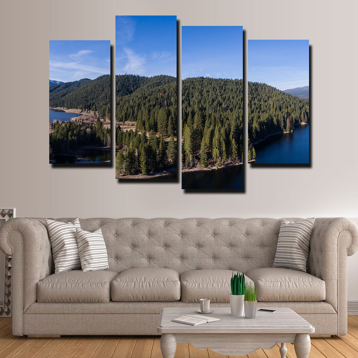 Breathtaking Siskiyou Lake and Mount Shasta Wall Art for Stunning Home Decor