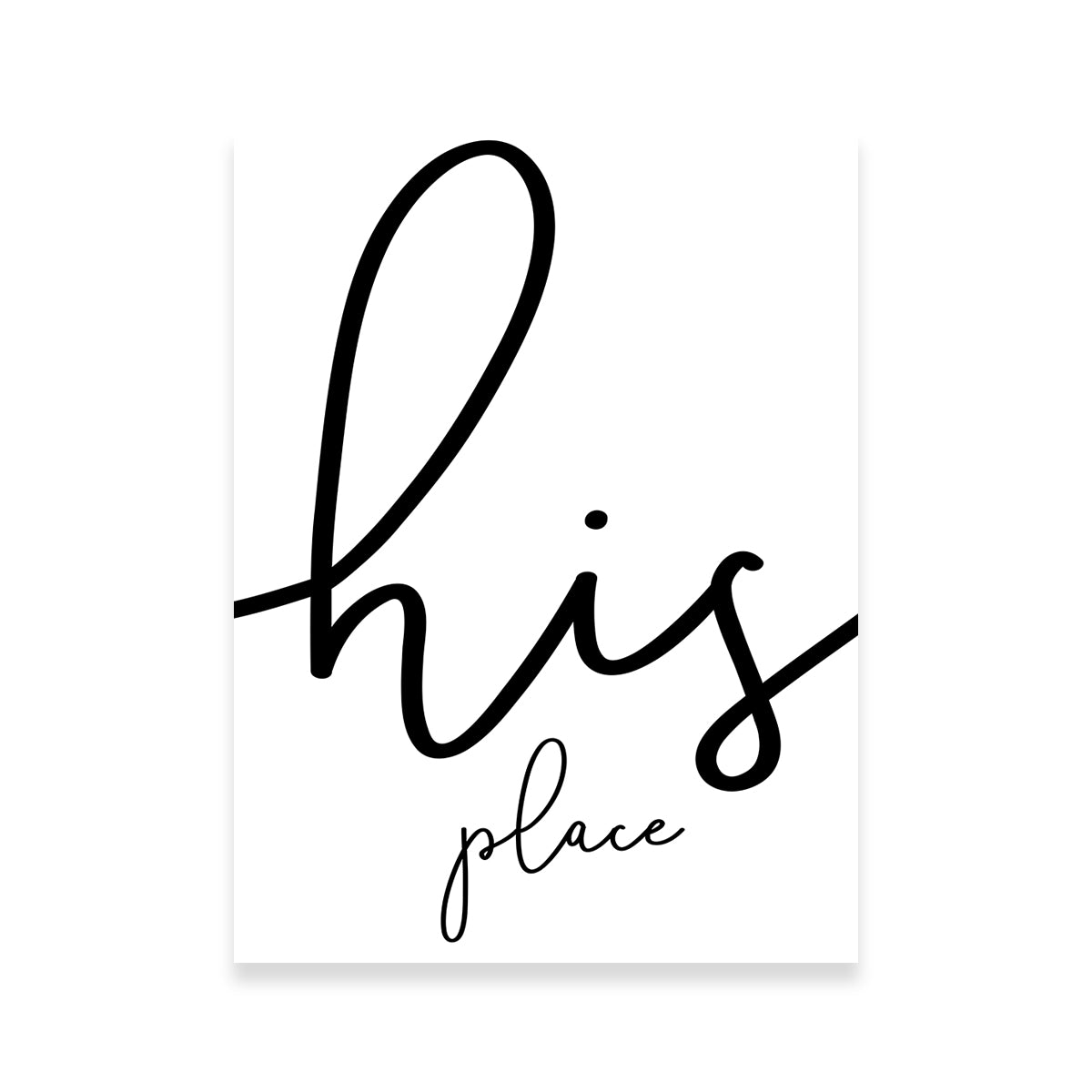 Stunning His Place Wall Art by Melanie Viola