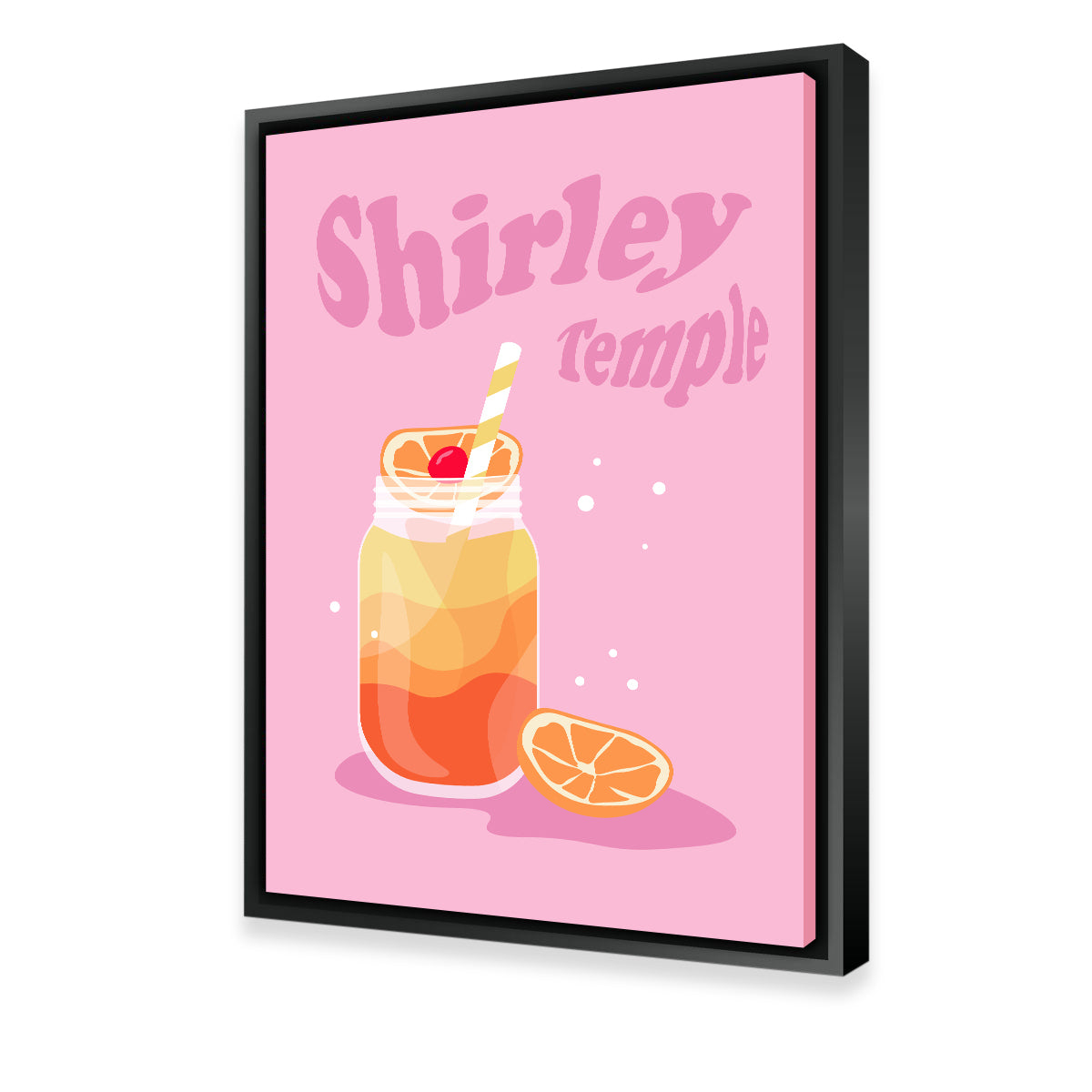 Gorgeous Shirley Temple Orange Wall Art by Groovy Vibe Studio