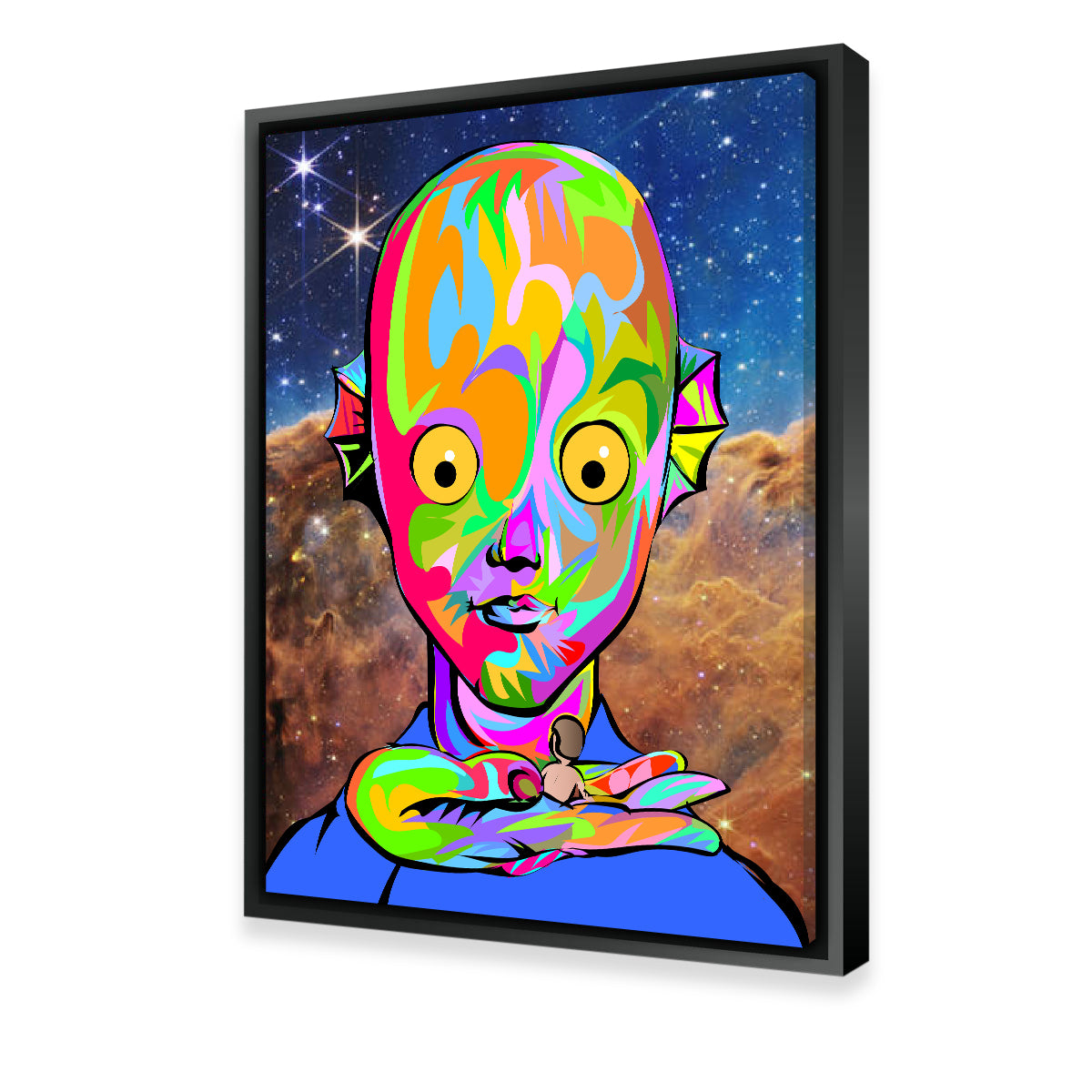 Unique Alien Face Wall Art for Stunning Home Decor