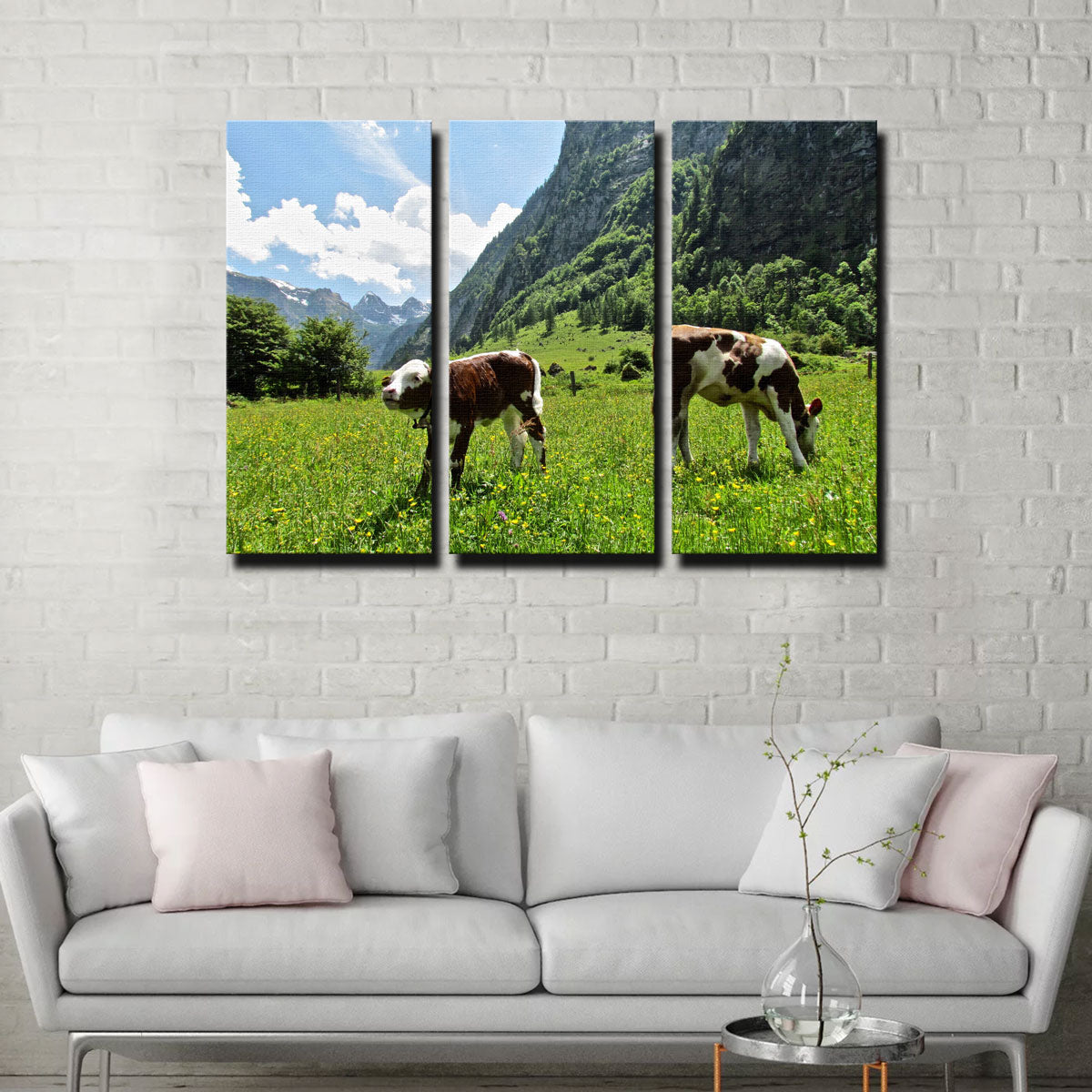 Stunning Alpine Calf Wall Art by David Campbell