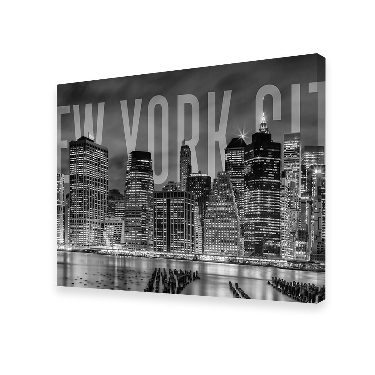 Stunning New York City Skyline Monochrome Wall Art for Home Decor