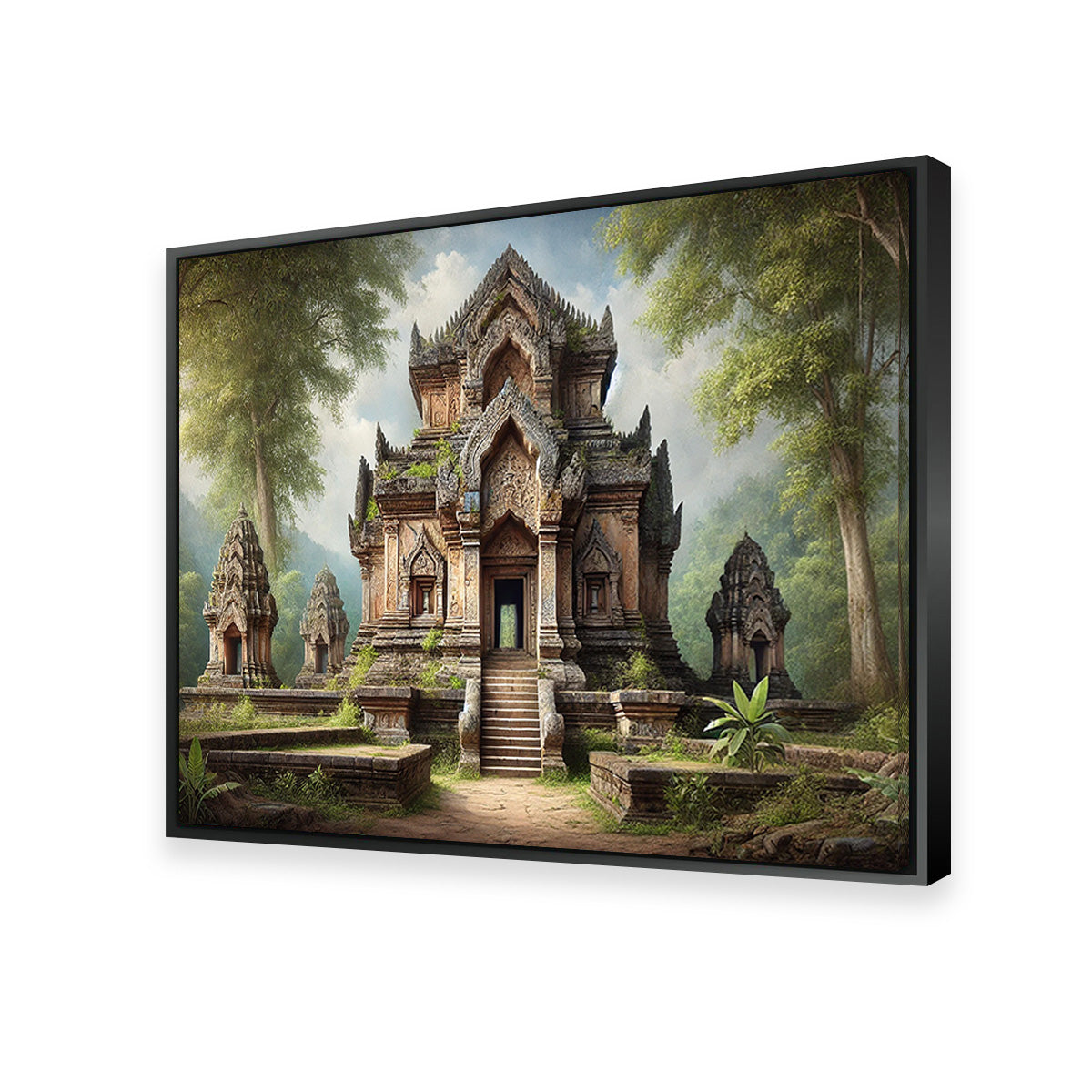 Exquisite Ancient Buddhist Temple Canvas Print