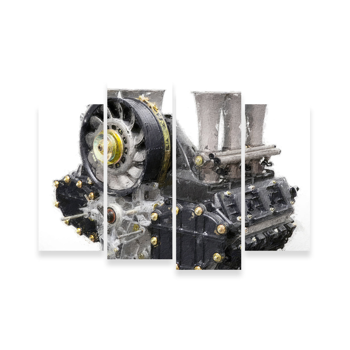 Stunning Porsche 911 Engine 1 Wall Art by Stephen Chambers