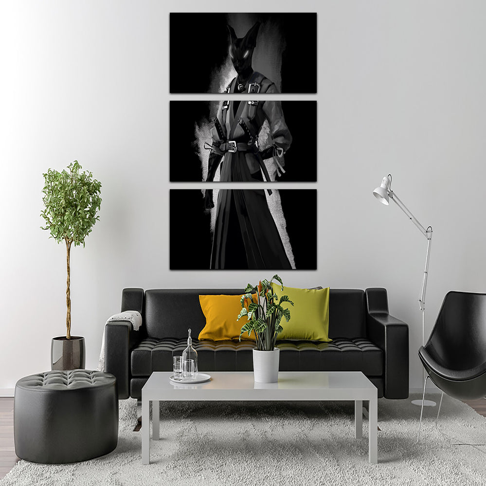 Adorable Cat Character Wall Art by Andy Brackpool