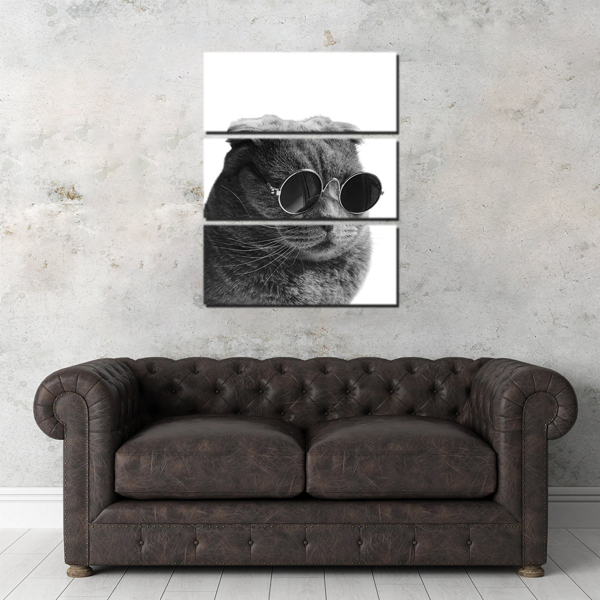 Stylish Cat Cool Wall Art by Lawisi