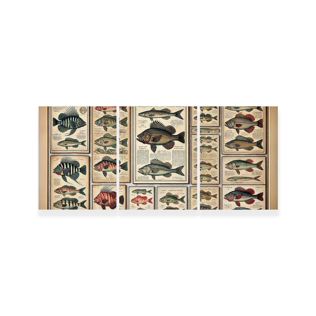 Exquisite Antique Fish Illustrations Wall Art for Stunning Home Decor