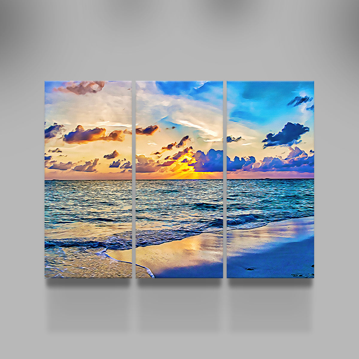 Stunning Azure Sunset Wall Art by Denise Dundon