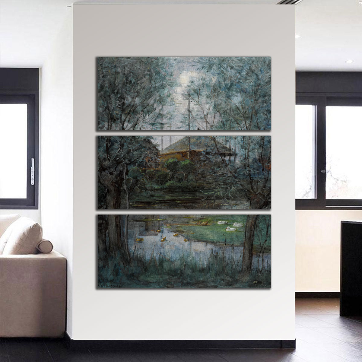 Hooischelf Piet Mondriaan Wall Art - Premium Handmade Canvas Print