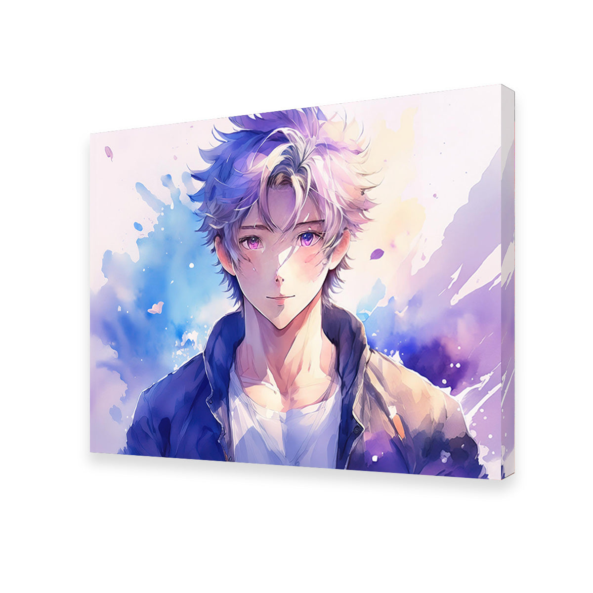 Captivating Anime Boy Abstract Artwork