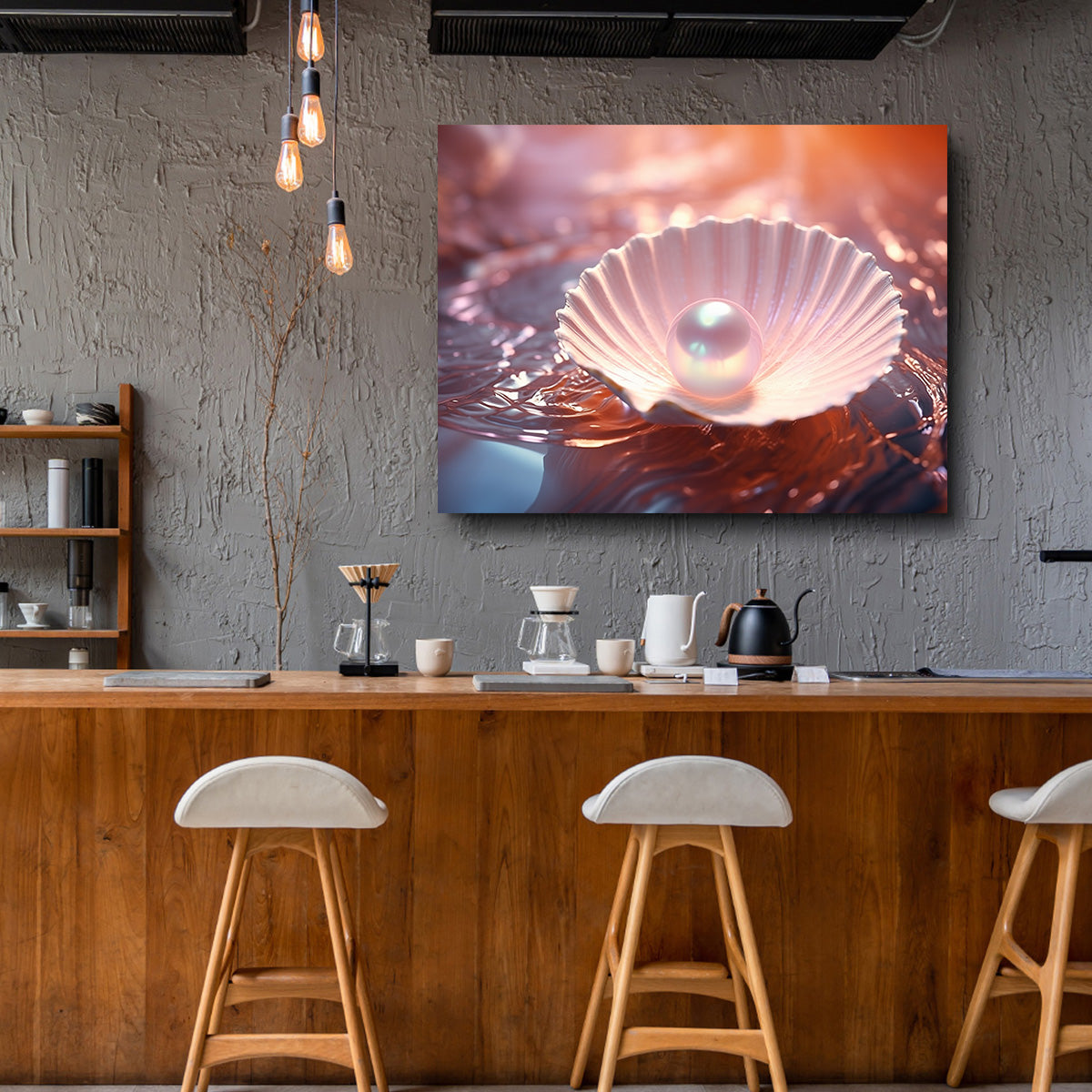 Exquisite Pearl & Seashell Art Prints on Museum Quality Canvas