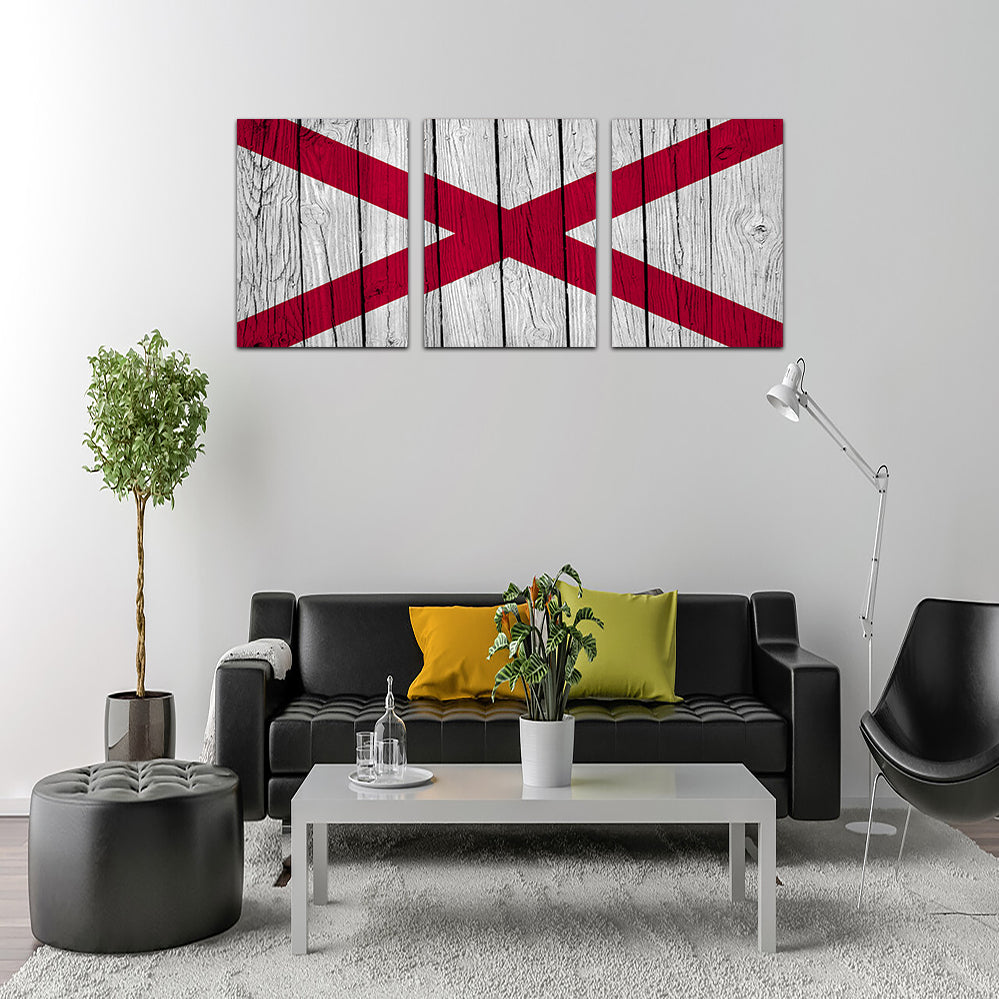 Eye - Catching Alabama State Flag Wall Art for Your Home Decor