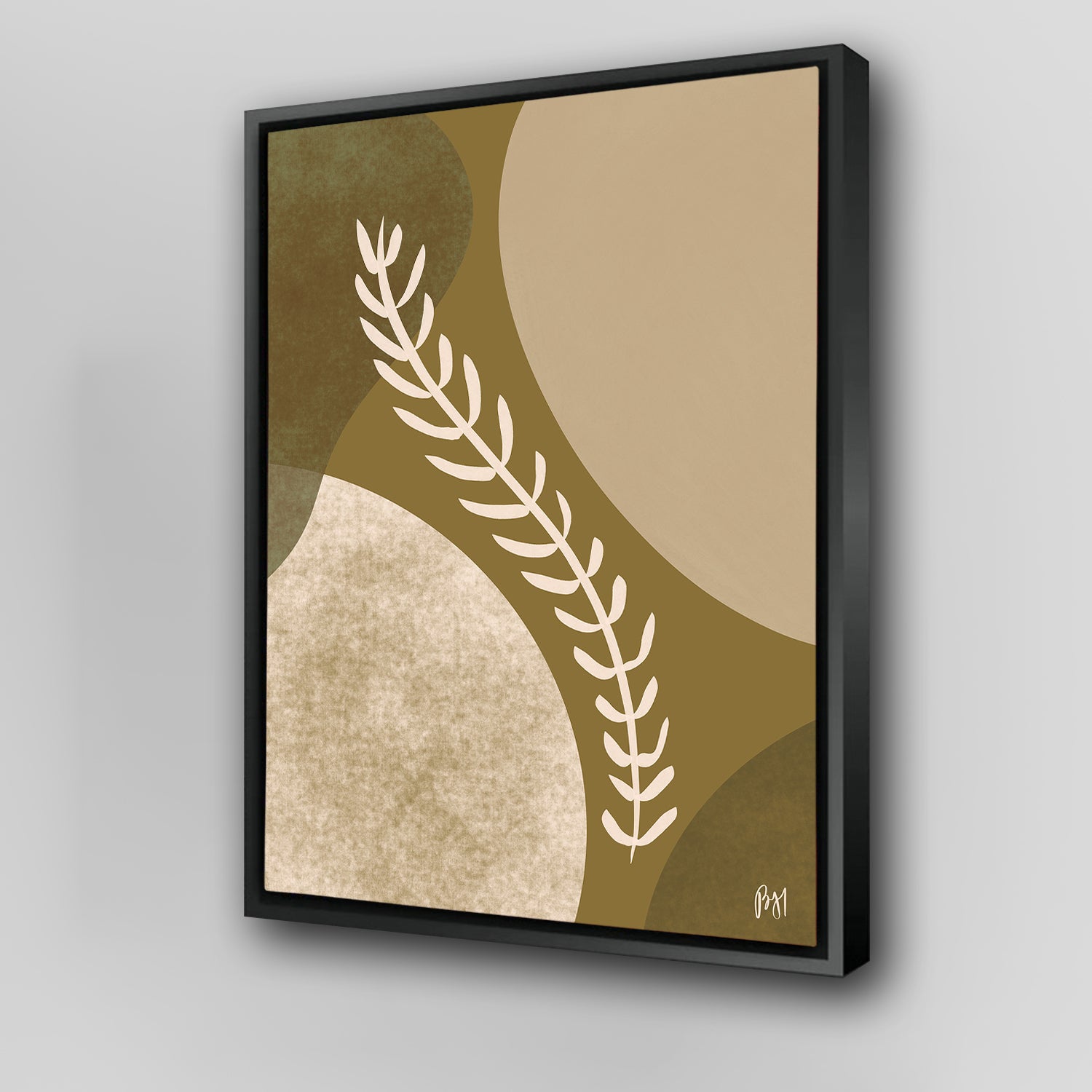 Back to Earth Wall Art - Sustainable Pine Wood Framed Canvas by Birch & Ink Sisters