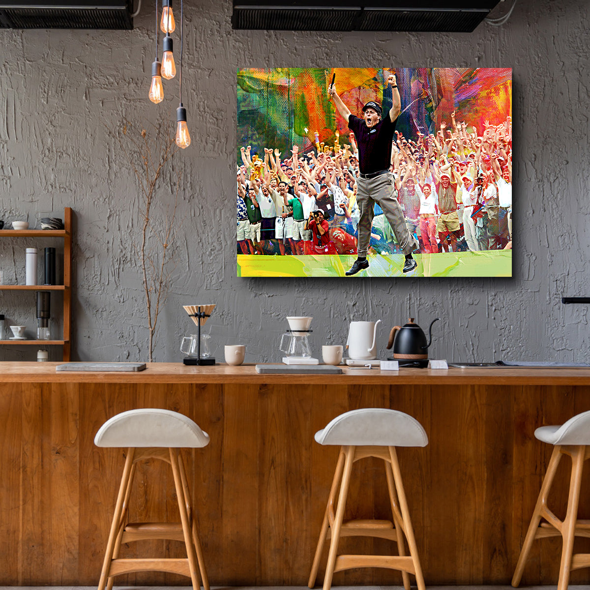 Exquisite Phil Mickelson Art Prints on Museum-Quality Canvas