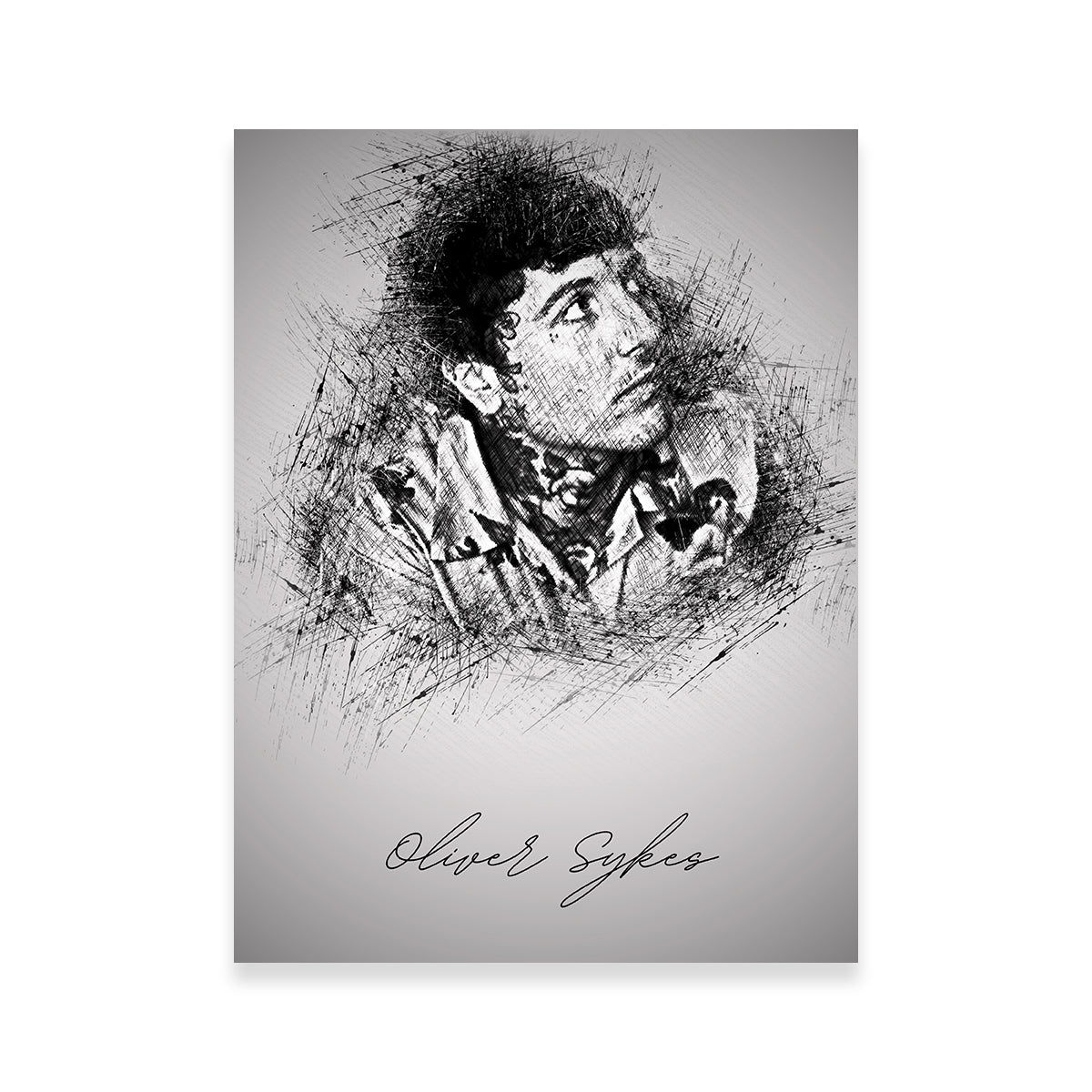 Oliver Sykes Inspired Wall Art - Stunning Decor for Your Space
