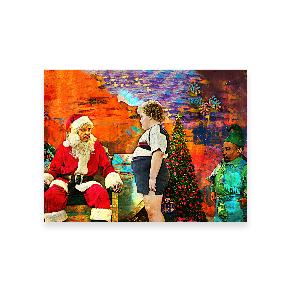 Eye - catching Bad Santa Wall Art for Stunning Home Decor