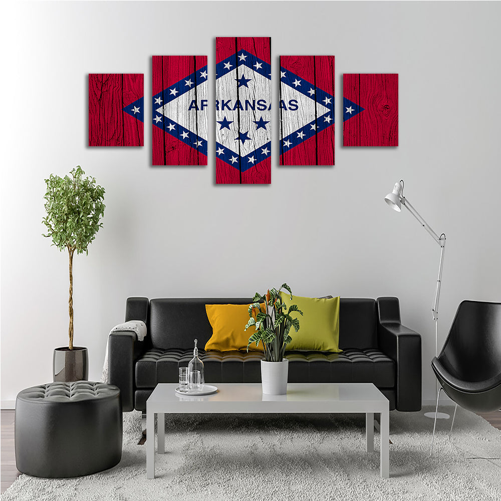 Beautiful Arkansas State Flag Wall Art for Your Home Decor