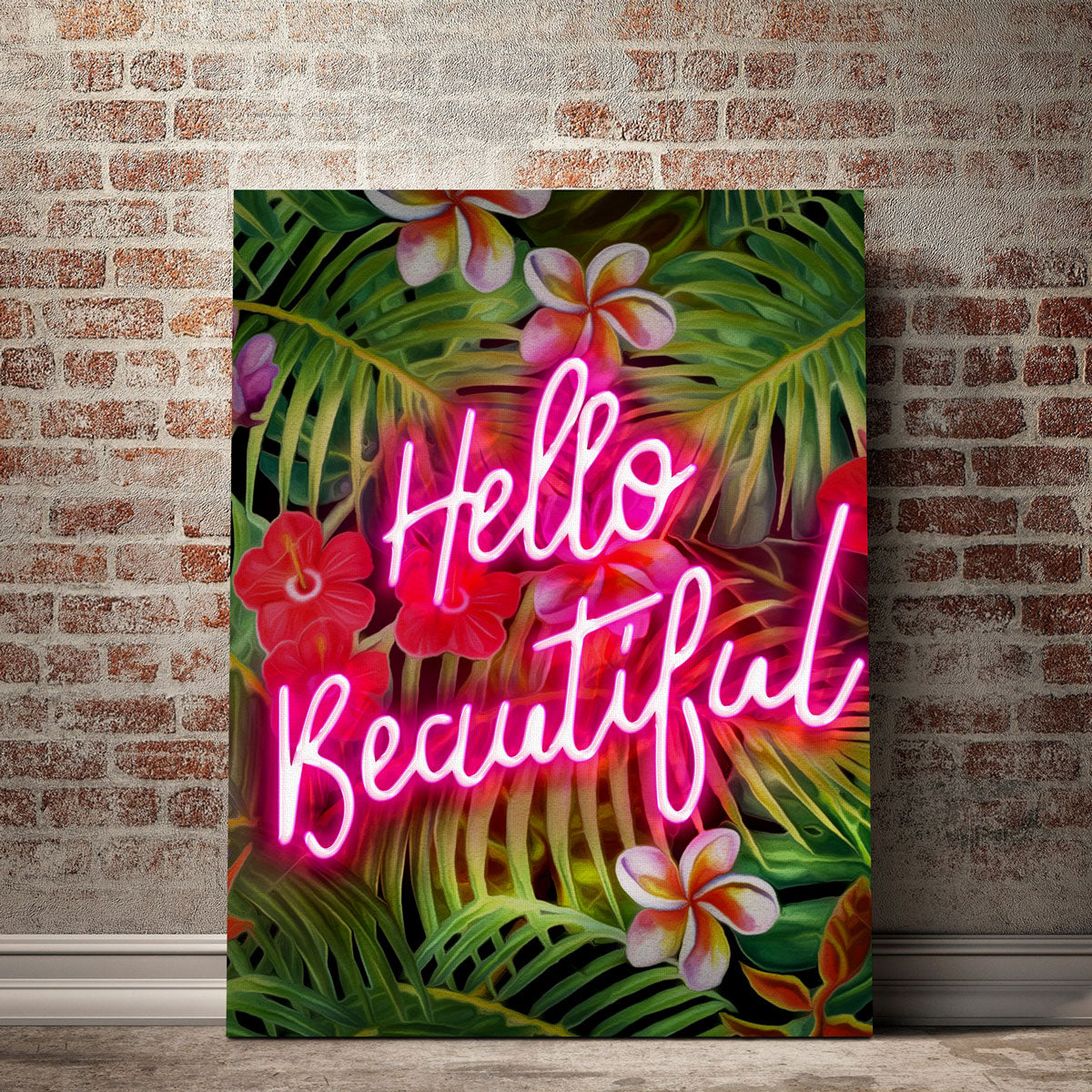 Stunning Hello Beautiful Wall Art by Frank Amoruso