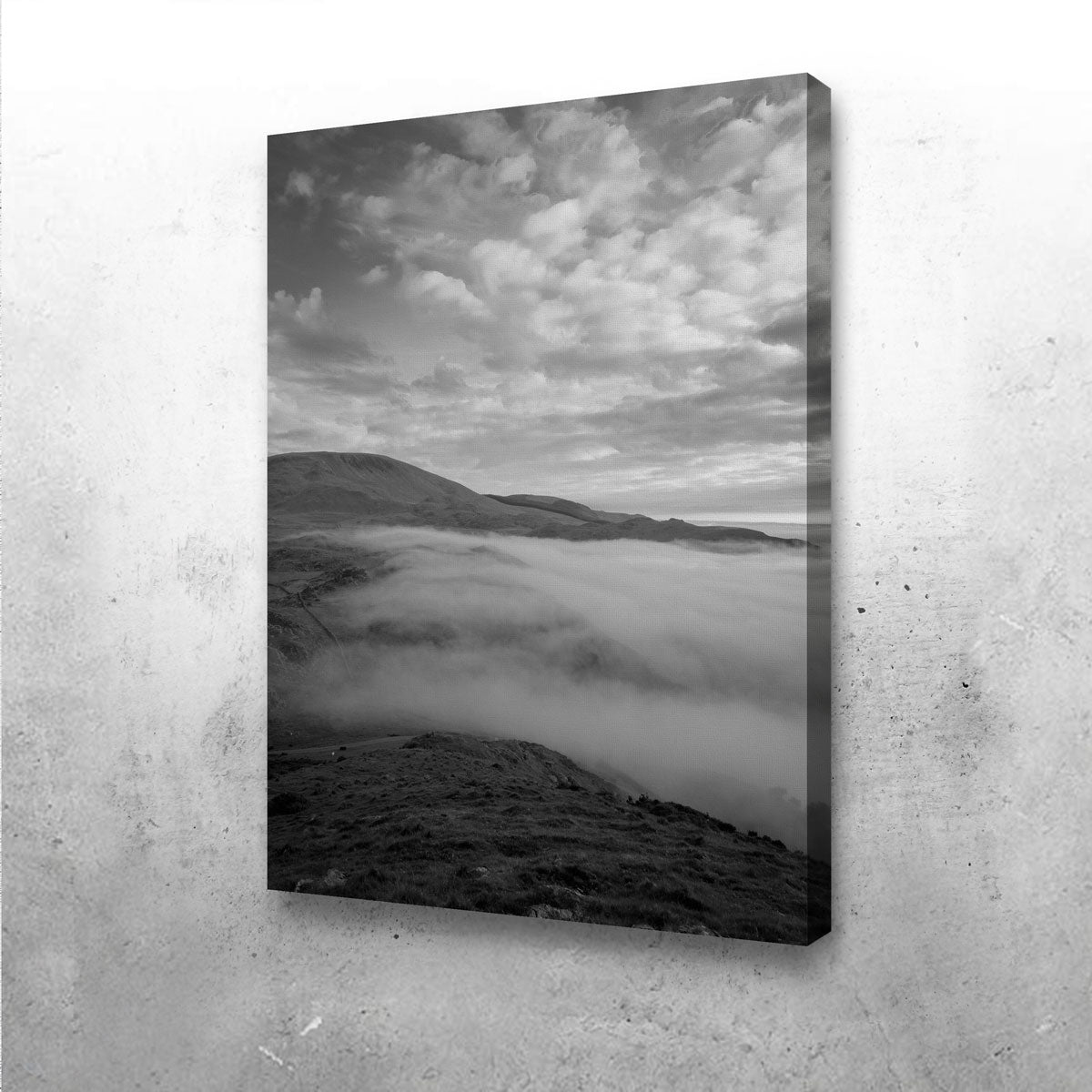 Exquisite Snowdonia Mist Wall Art by Mike Cotton