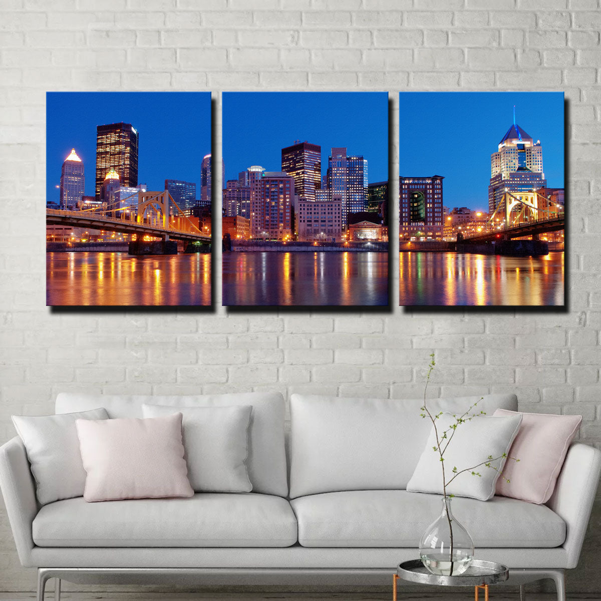 Enchanting Pittsburgh at Night Wall Art for Stunning Home Decor