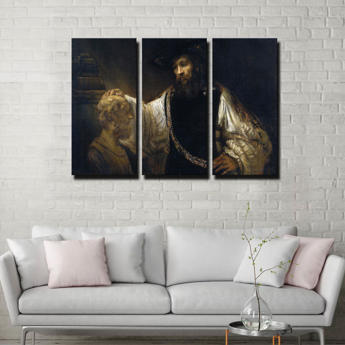 Exquisite Aristotle with a Bust of Homer Wall Art by Rembrandt